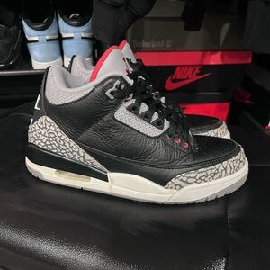 Nike Air Jordan 3 Black Cement Sneakers